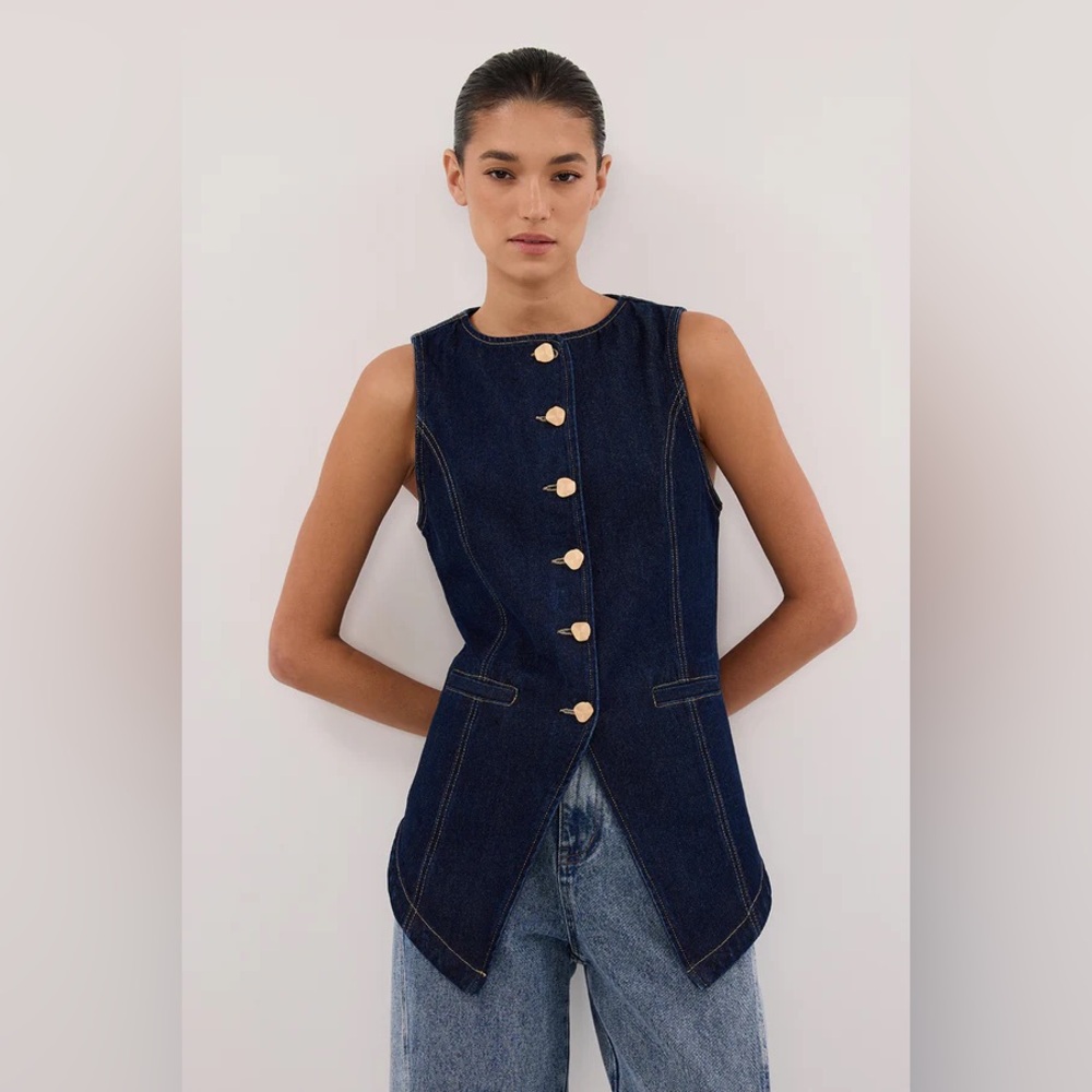 DISSH OLLY INDIGO DENIM VEST